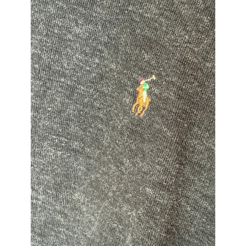 Polo Ralph Lauren Mens XXL Estate Rib Quarter Zip Pullover Sweater Gray Heather - Picture 5 of 8